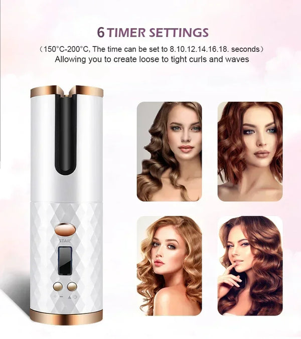 Wireless Automatic Hair Curler